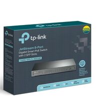 TPLINK TL-SG2210P JetStream 10-Port Gigabit Smart Switch with 8-Port PoE+, TP-Link,  Networking Equipment / Switches