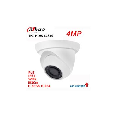 Dukatech 0111 017200 Dahua IPC-HDW1431S 4MP Dome IP Camera