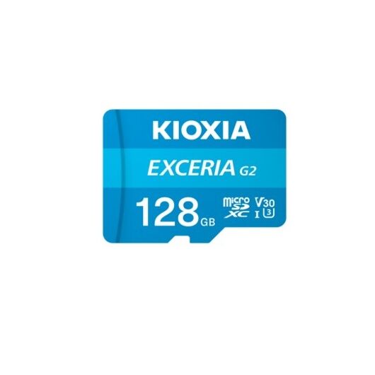 Kioxia Exceria G2 128GB MicroSDXC, UHS-I, up to 100MB/s read 50MB/s write C10 A1 V30 U3, Kioxia,  Computing / Drives & Storage / Memory Cards